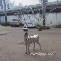 Stainless Steel Deer Sculpture